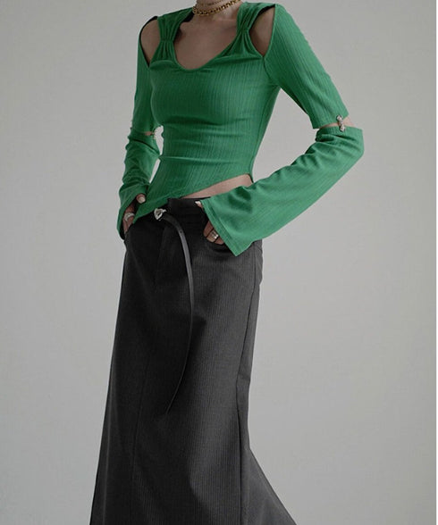 Cut-out Asymmetry Top